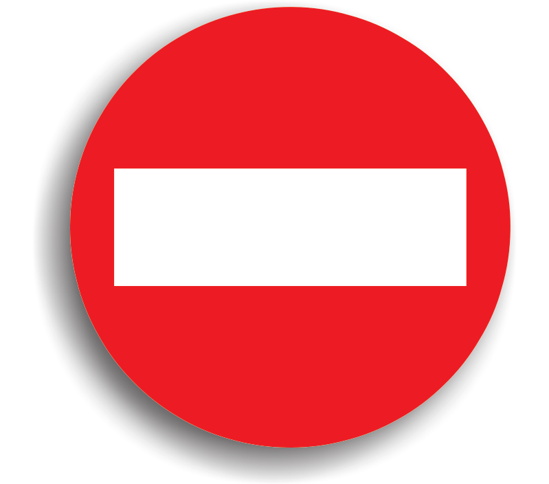 Semnul de circulație „Accesul interzis” — indicator rutier de interzicere sau restricție