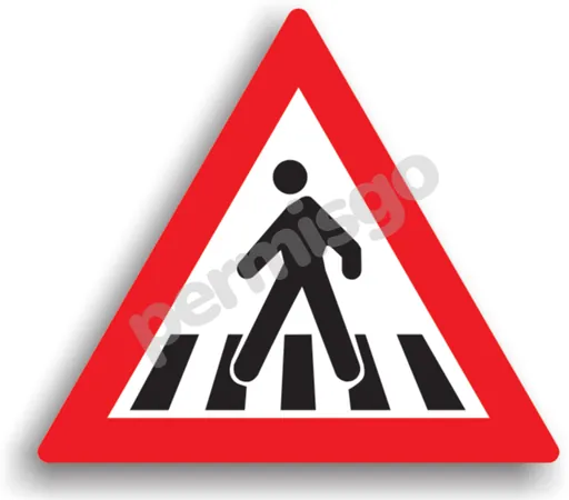 Semnul de circulație „Presemnalizare trecere pietoni”