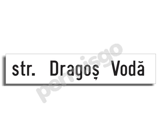 Semnul de circulație „Denumirea străzii”