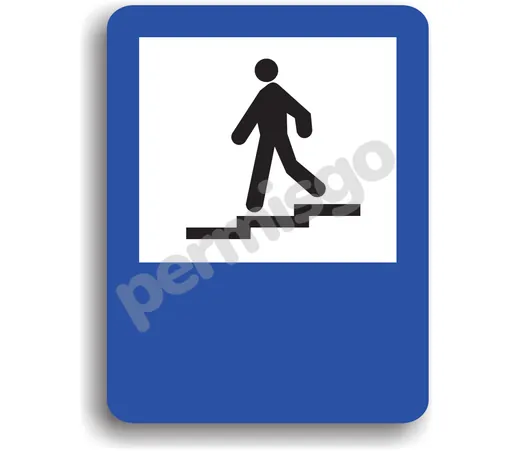 Semnul de circulație „Pasaj subteran pentru pietoni”