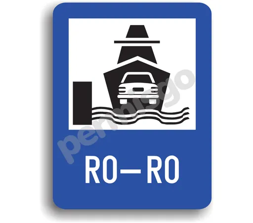 Semnul de circulație „Îmbarcare pe ferry-boat”