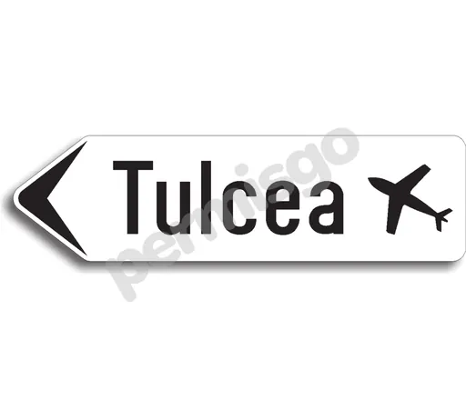 Semnul de circulație „Direcția spre aeroport”