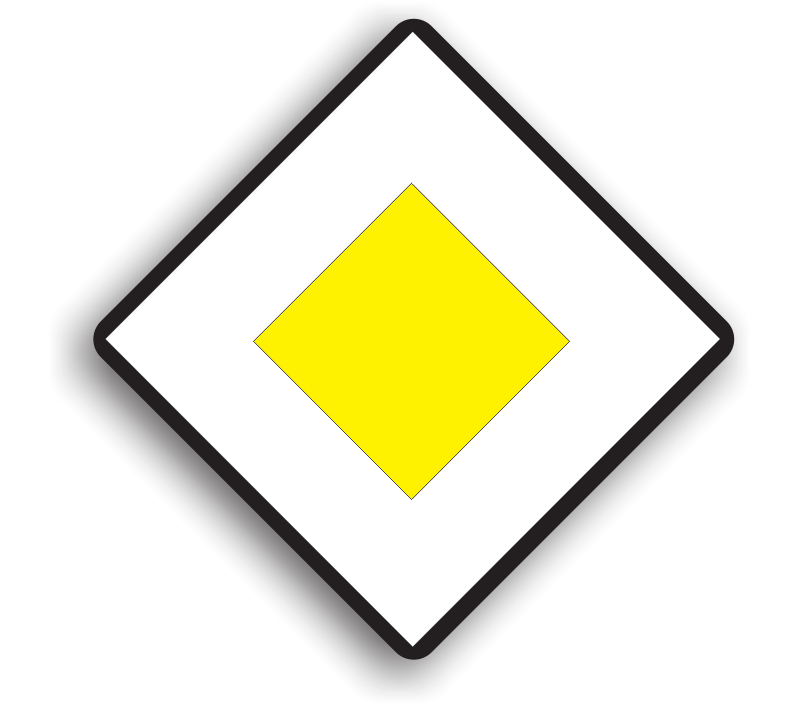 Semnul de circulație „Drum cu prioritate” — indicator rutier de prioritate