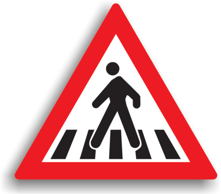 Semnul de circulație „Presemnalizare trecere pietoni” — indicator rutier de avertizare