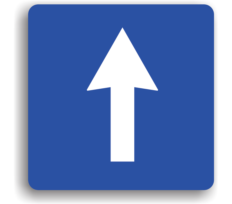 Semnul de circulație „Sens unic” — indicator rutier de informare
